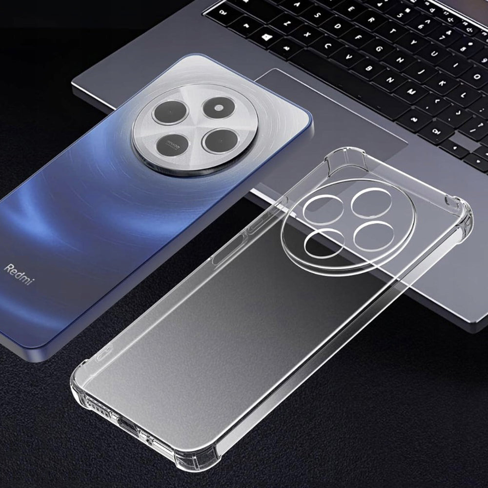 Custodia per Xiaomi Poco C75 / Redmi 14C, Techsuit, Shockproof Clear, Trasparente