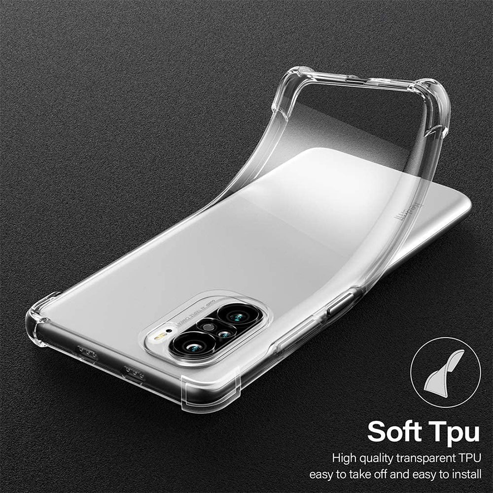 Custodia per Xiaomi Poco F3 / Mi 11i, Techsuit, Shockproof Clear, Trasparente