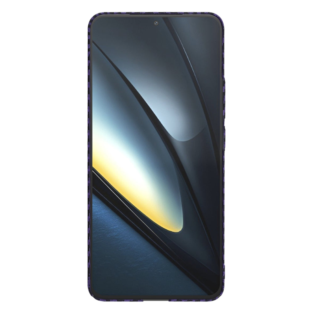 Custodia per Xiaomi Poco F6 Pro, Techsuit, Carbonite FiberShell, Viola