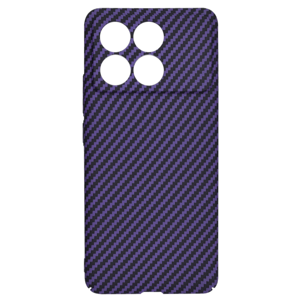 Custodia per Xiaomi Poco F6 Pro, Techsuit, Carbonite FiberShell, Viola
