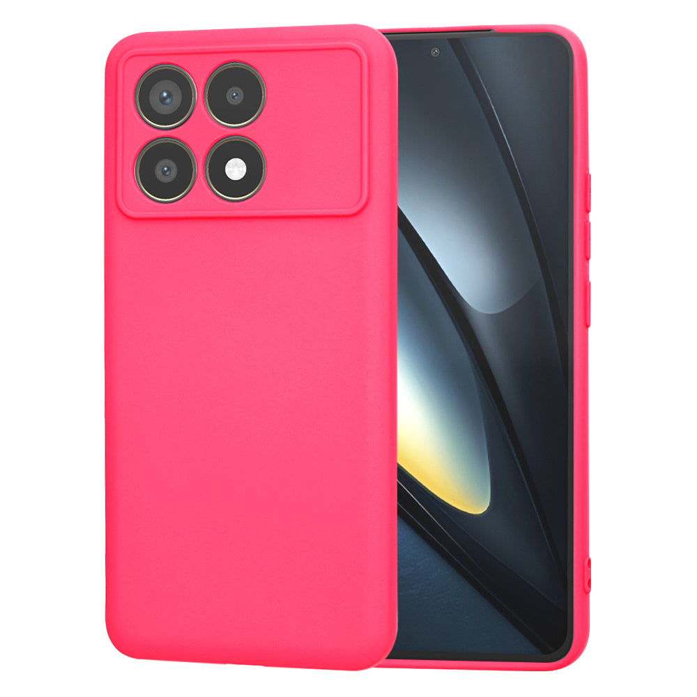Custodia per Xiaomi Poco F6 Pro, Techsuit, SoftFlex, Rosa Scuro