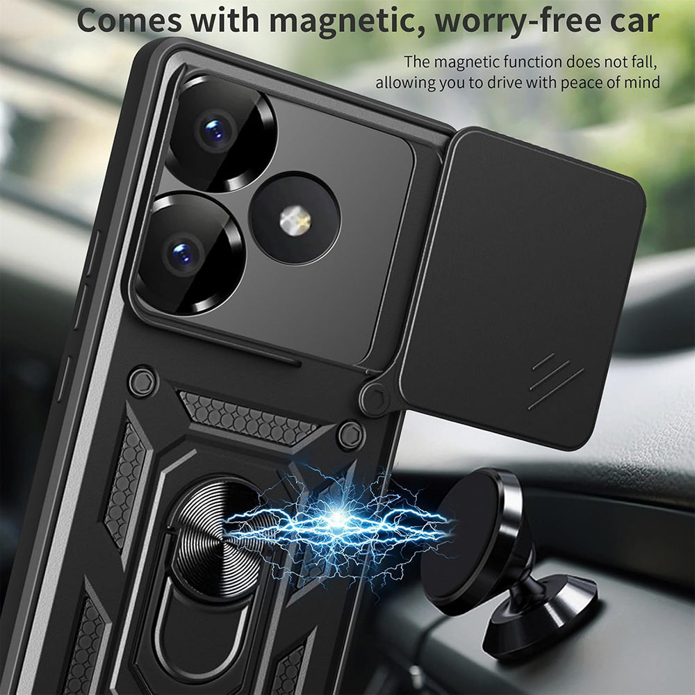 Custodia per Xiaomi Poco F6, Techsuit, CamShield, Rosa