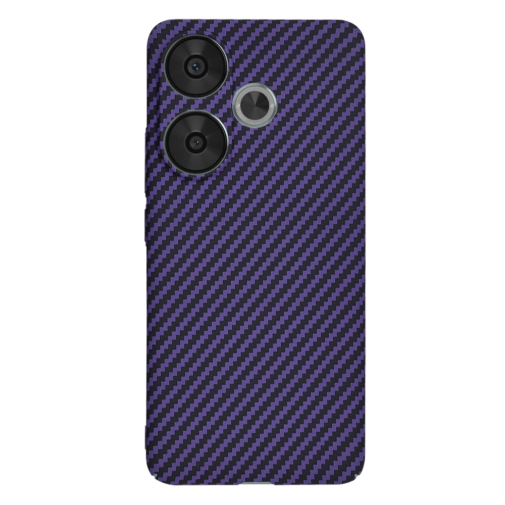 Custodia per Xiaomi Poco F6, Techsuit, Carbonite FiberShell, Viola