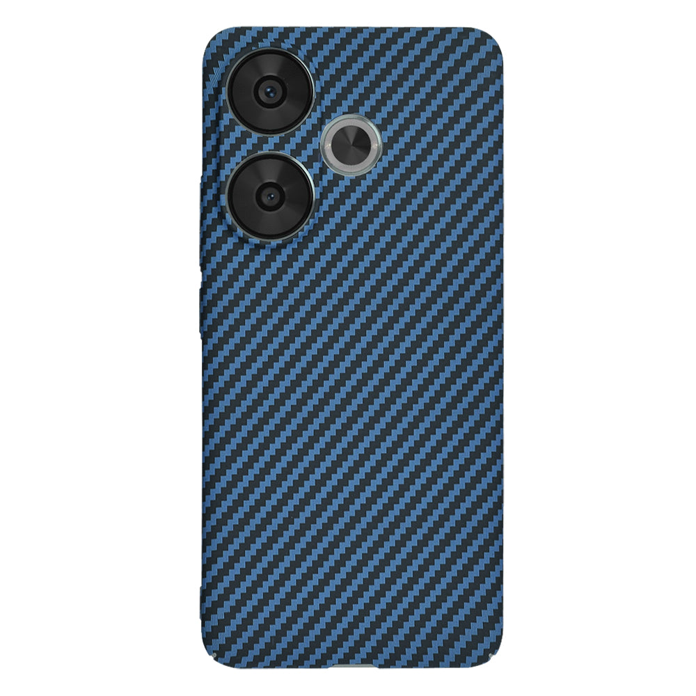 Custodia per Xiaomi Poco F6, Techsuit, Carbonite FiberShell, Turchese