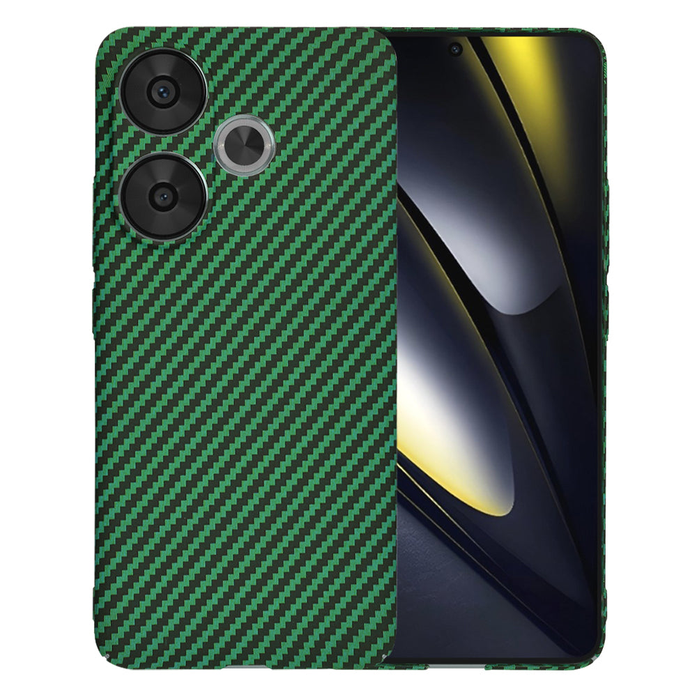 Custodia per Xiaomi Poco F6, Techsuit, Carbonite FiberShell, Verde