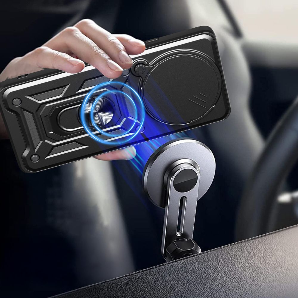 Custodia per Xiaomi Poco F7 Pro, Techsuit, CamShield, Nera