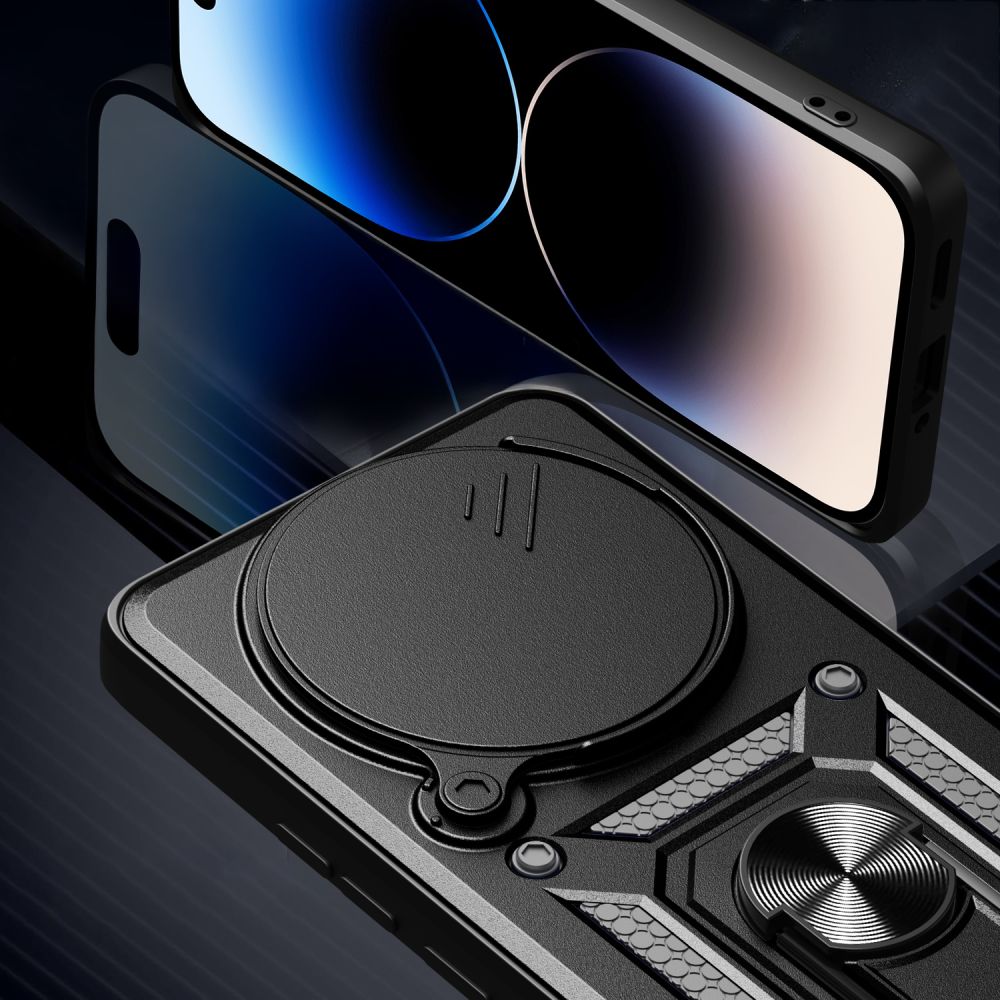 Custodia per Xiaomi Poco F7 Pro, Techsuit, CamShield, Nera