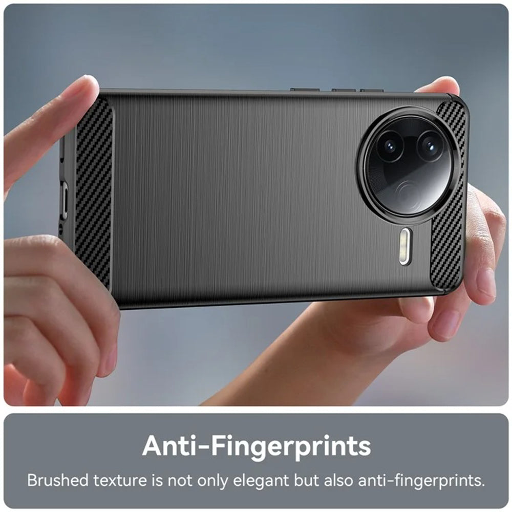 Custodia per Xiaomi Poco F7 Pro, Techsuit, Carbonio, Nera