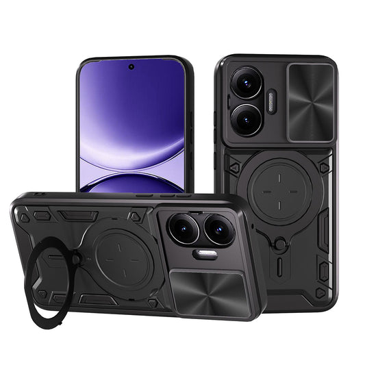 Custodia per Xiaomi Poco F7, Techsuit, CamGuard Pro, Nera