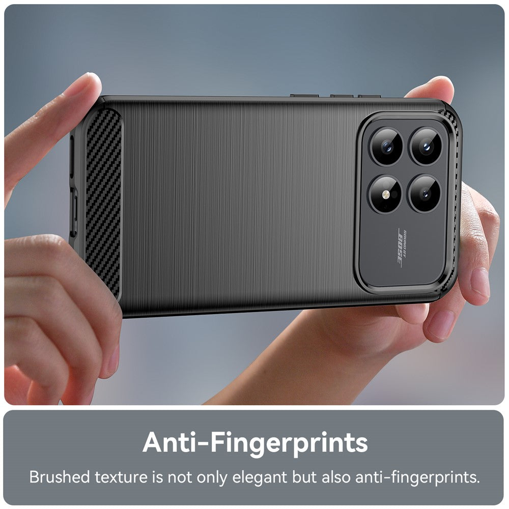 Custodia per Xiaomi Poco F8 Pro, Techsuit, Carbonio, Nera