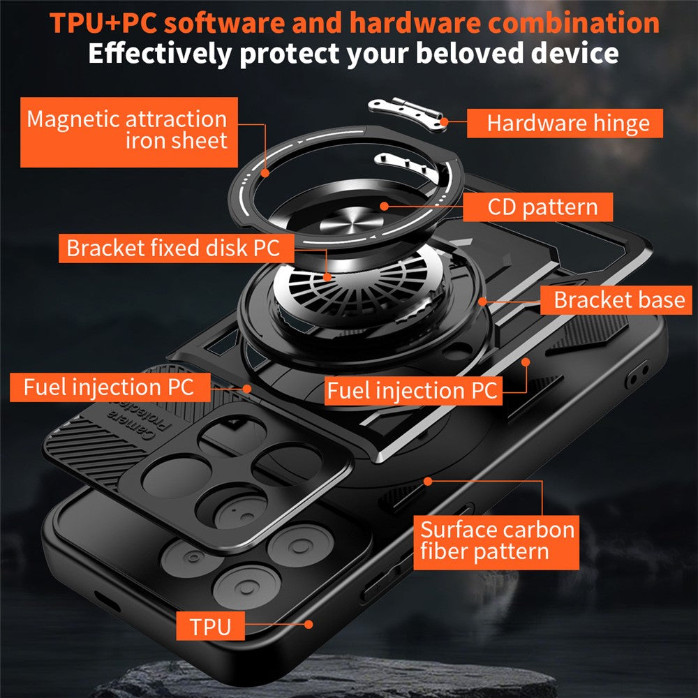 Custodia per Xiaomi Poco F8 Pro, Techsuit, RuggedCam, Blu