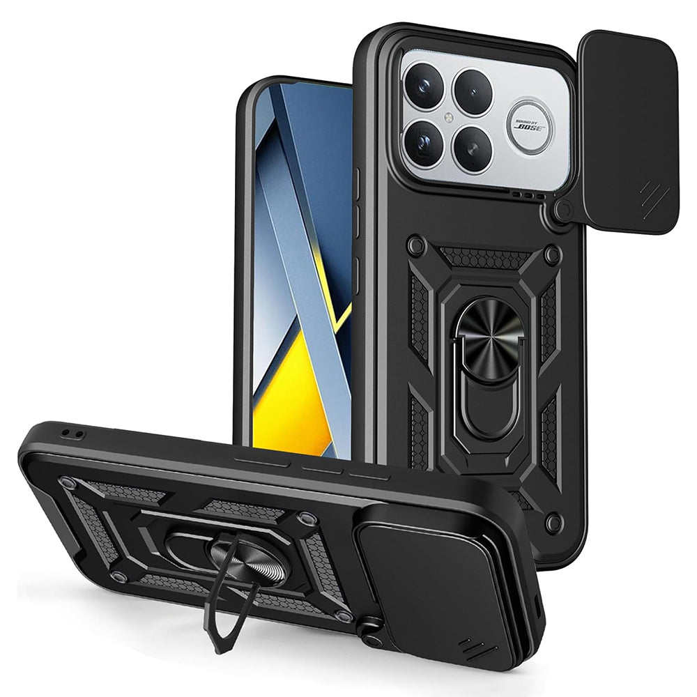 Custodia per Xiaomi Poco F8 Ultra, Techsuit, CamShield, Nera