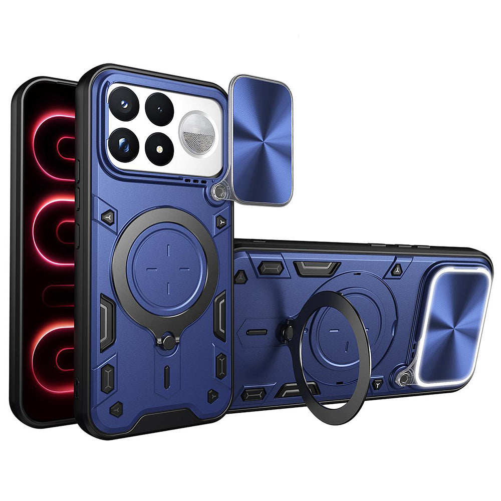 Cover per Xiaomi Poco F9 Ultra, Techsuit, CamGuard Pro, blu