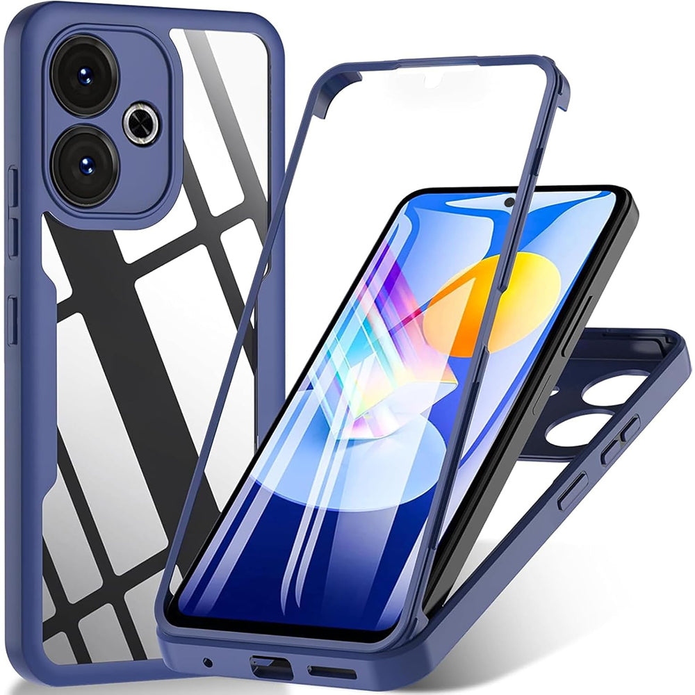 Custodia per Xiaomi Poco M6 4G / Redmi 13, Techsuit, ColorVerse 360, Blu