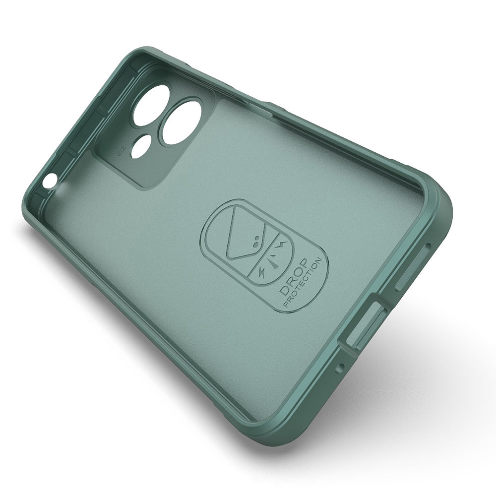 Custodia per Xiaomi Poco M6 4G / Redmi 13, Techsuit, Magic Shield, Verde