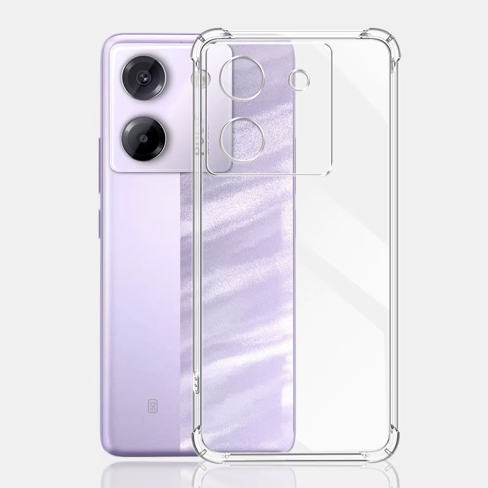 Custodia per Xiaomi Poco M7 Pro 5G, Techsuit, Shockproof Clear, Trasparente