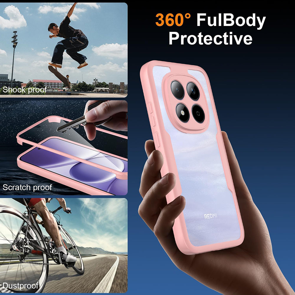 Custodia per Xiaomi Poco M8 Pro / Redmi Note 15 Pro+ 5G, Techsuit, ColorVerse 360, Rosa