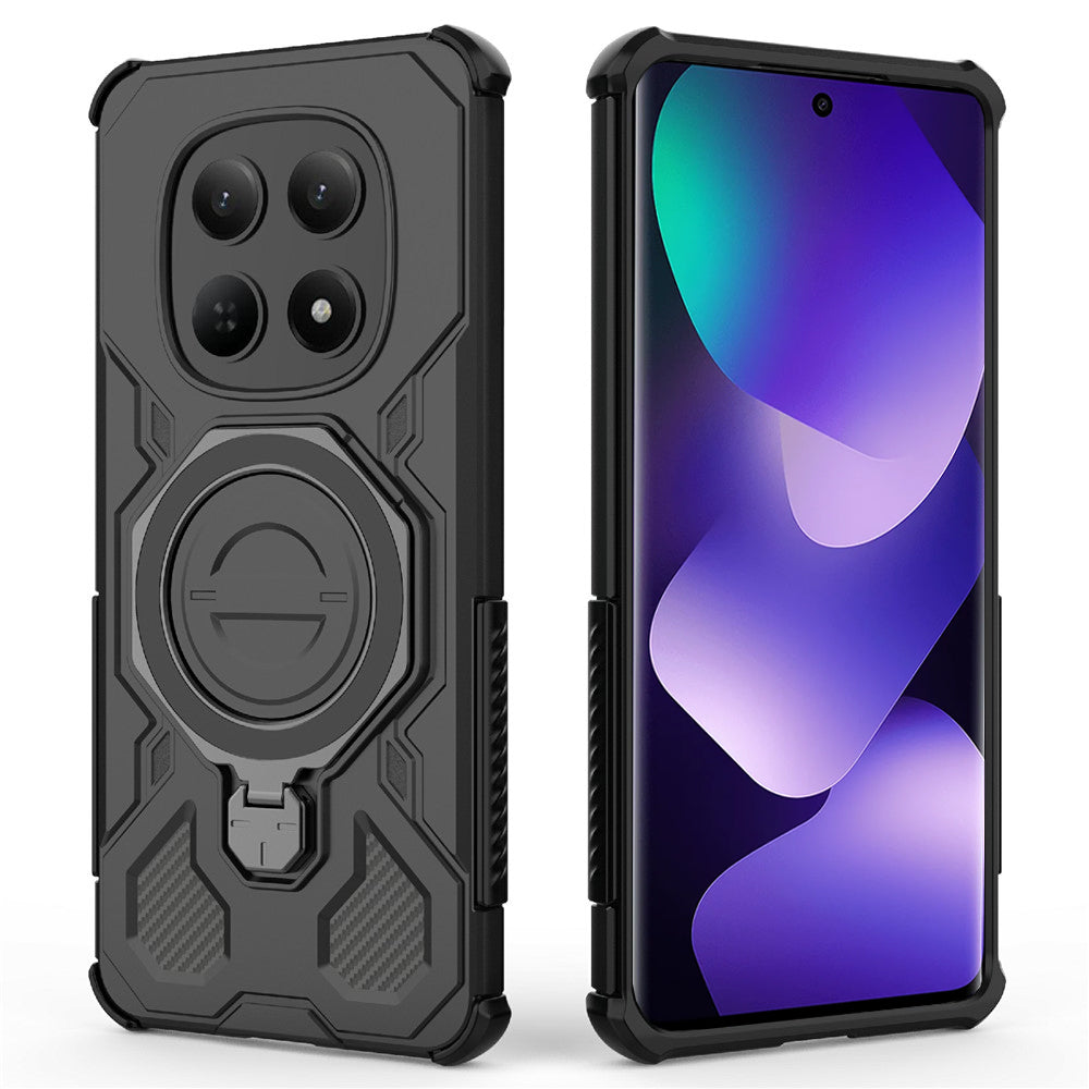 Custodia per Xiaomi Poco M8 / Redmi Note 15 5G, Techsuit, Carbon Shield Pro, Bianca
