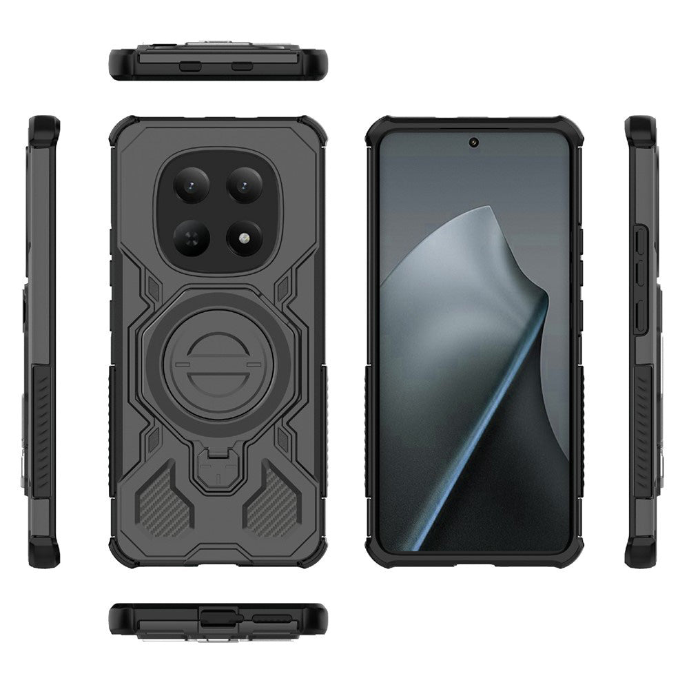 Custodia per Xiaomi Poco M8 / Redmi Note 15 5G, Techsuit, Carbon Shield Pro, Bianca