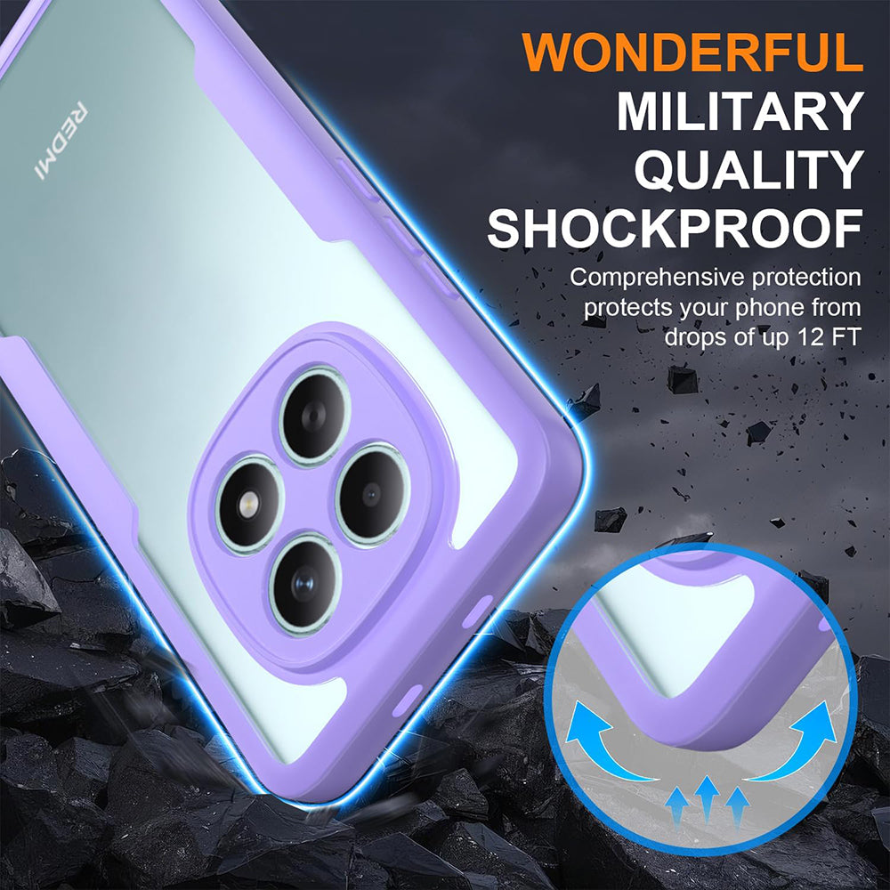 Custodia per Xiaomi Poco M8 / Redmi Note 15 5G, Techsuit, ColorVerse 360, Viola