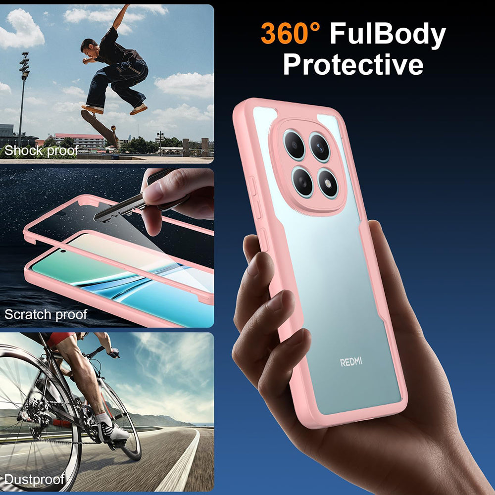 Custodia per Xiaomi Poco M8 / Redmi Note 15 5G, Techsuit, ColorVerse 360, Rosa