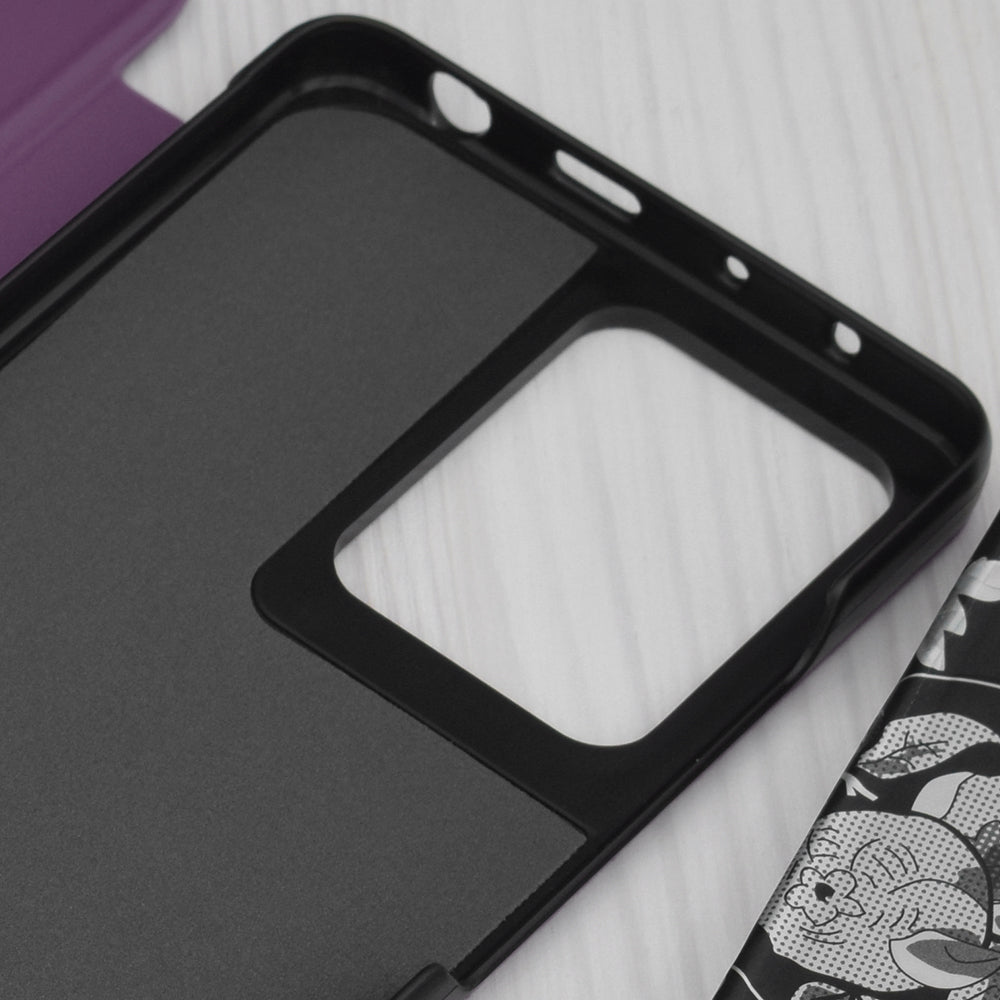 Custodia per Xiaomi Poco X5 Pro / Redmi Note 12 Pro 5G, Techsuit, eFold, Viola