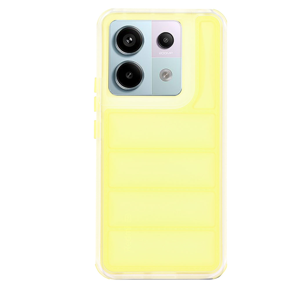 Custodia per Xiaomi Poco X6 / Note 13 Pro 5G, Techsuit, Wave Shield, Gialla