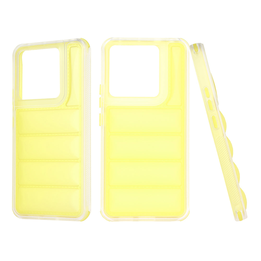 Custodia per Xiaomi Poco X6 / Note 13 Pro 5G, Techsuit, Wave Shield, Gialla