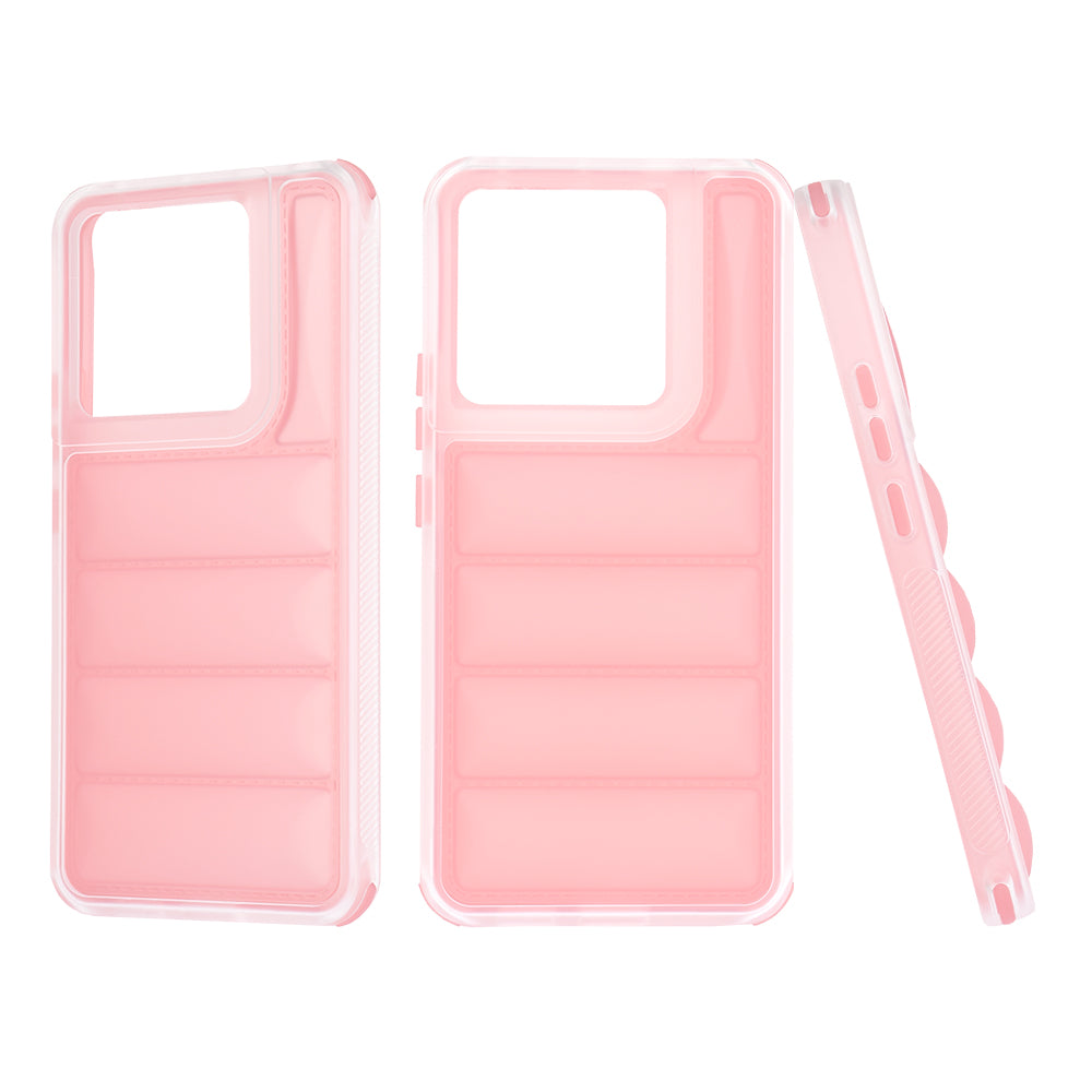 Custodia per Xiaomi Poco X6 / Note 13 Pro 5G, Techsuit, Wave Shield, Rosa