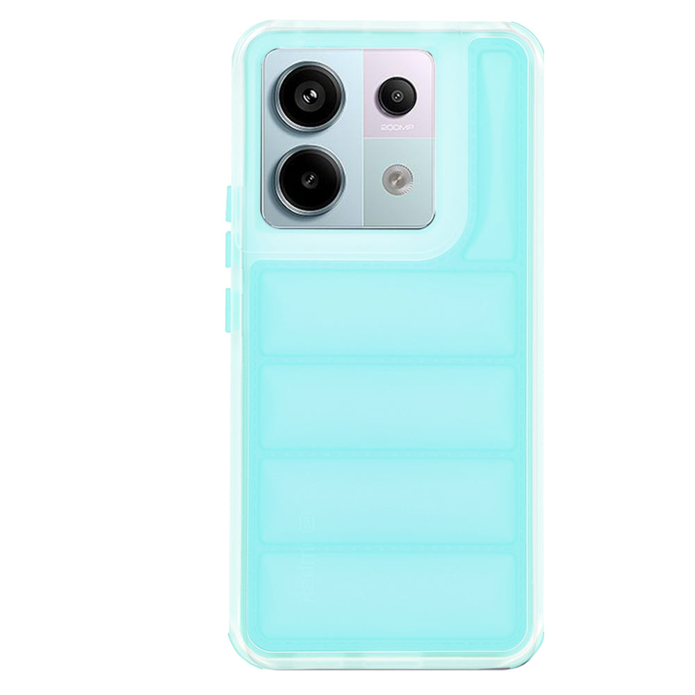 Custodia per Xiaomi Poco X6 / Note 13 Pro 5G, Techsuit, Wave Shield, Turchese