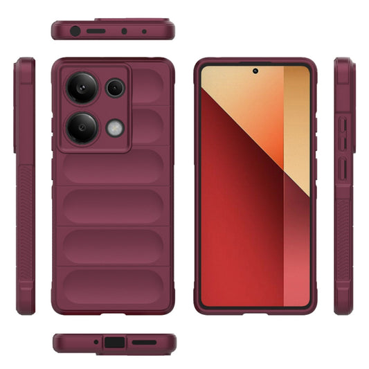 Custodia per Xiaomi Poco X6 / Redmi Note 13 Pro 5G, Techsuit, Magic Shield, Rossa