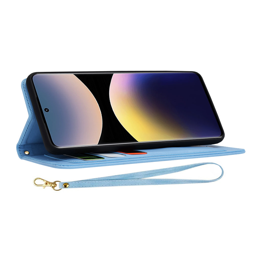 Custodia per Xiaomi Poco X7 / Note 14 Pro 5G, Techsuit, FlipCraft, Blu