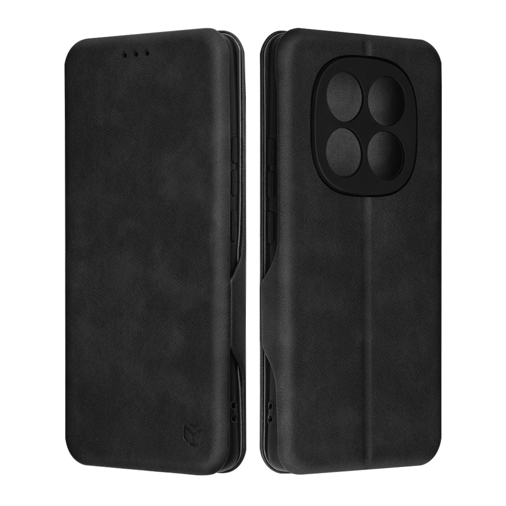 Custodia per Xiaomi Poco X7 / Note 14 Pro 5G, Techsuit, Safe Wallet Plus, Nera