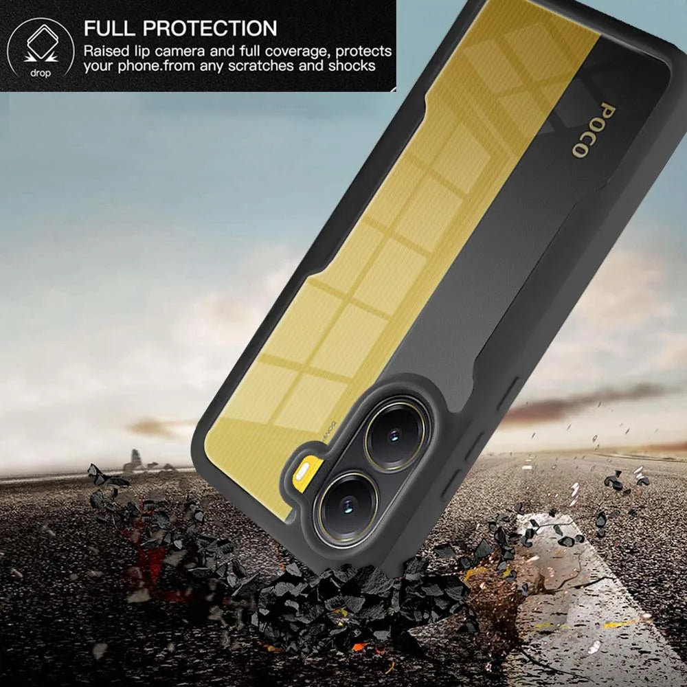 Custodia per Xiaomi Poco X7 Pro, Techsuit, ColorVerse 360, Nera