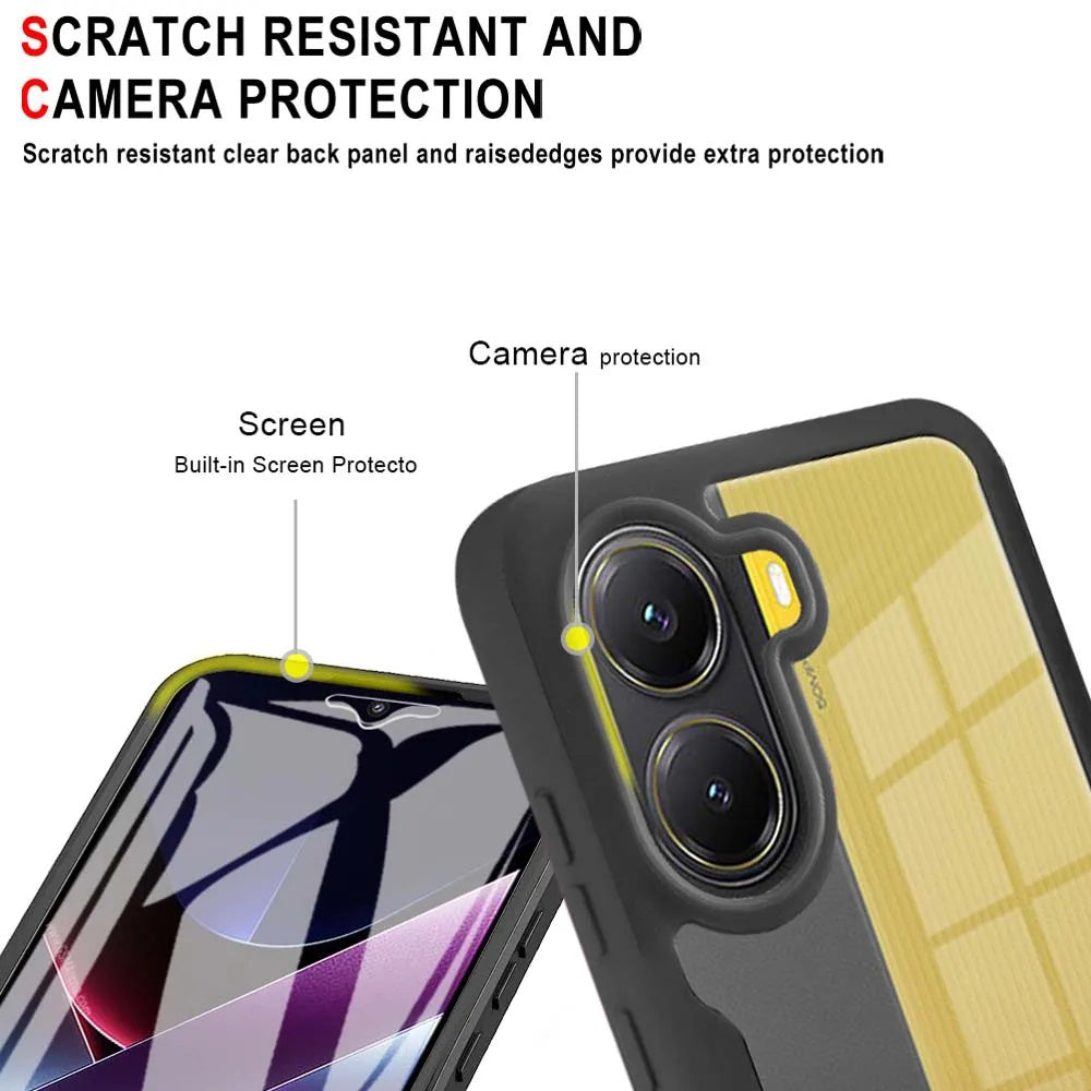 Custodia per Xiaomi Poco X7 Pro, Techsuit, ColorVerse 360, Nera