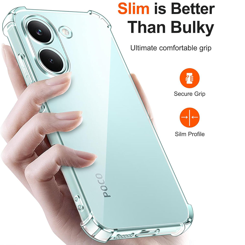 Custodia per Xiaomi Poco X8 Pro, Techsuit, Shockproof Clear, Trasparente