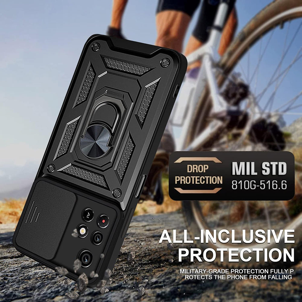 Custodia per Xiaomi Redmi 10 2022 / 10 (2021), Techsuit, CamShield, Nera
