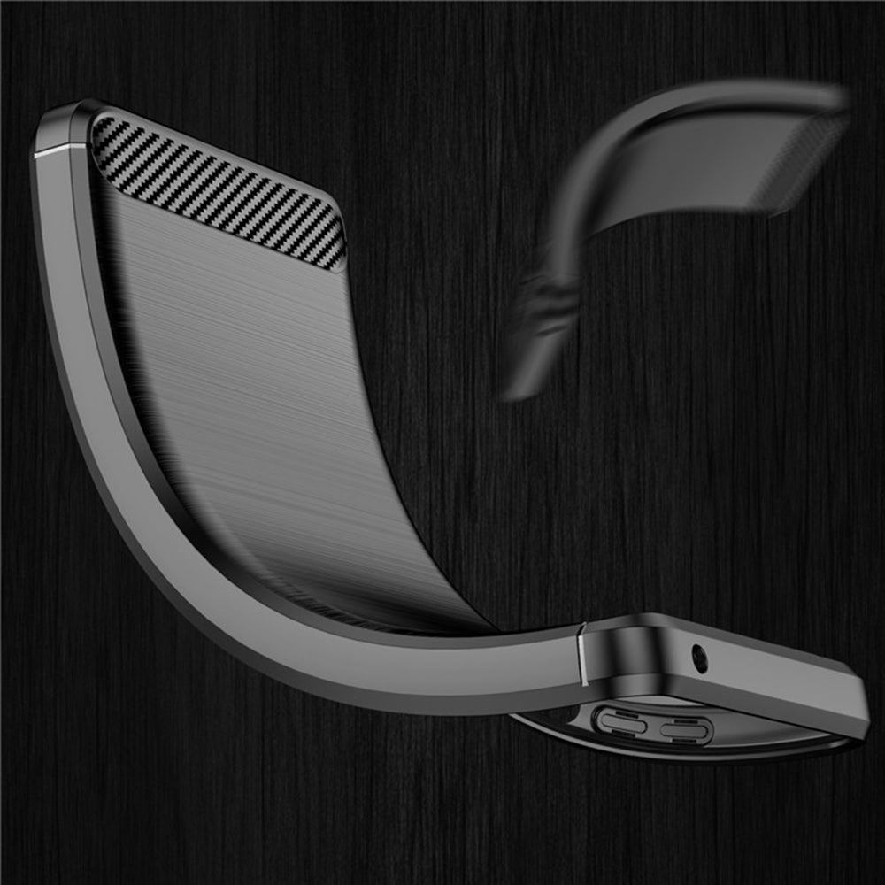 Custodia per Xiaomi Redmi 10C, Techsuit, Carbonio, Nera