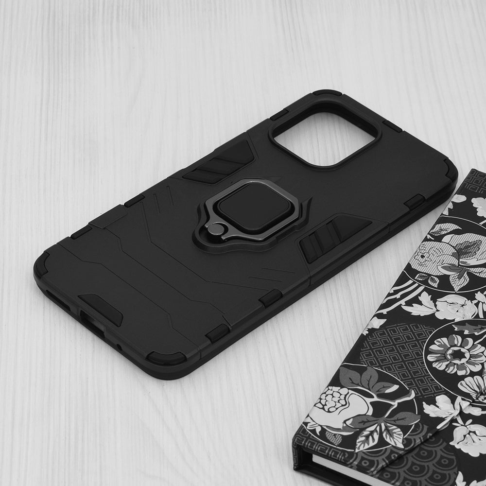 Custodia per Xiaomi Redmi 12 5G / 12, Techsuit, Shield, Nera