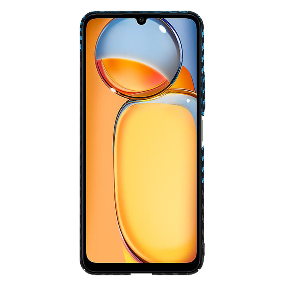 Custodia per Xiaomi Redmi 13C 5G / 13C / Poco C65, Techsuit, Carbonite FiberShell, Nero Blu