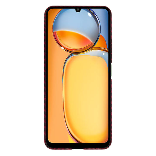 Custodia per Xiaomi Redmi 13C 5G / 13C / Poco C65, Techsuit, Carbonite FiberShell, Rossa
