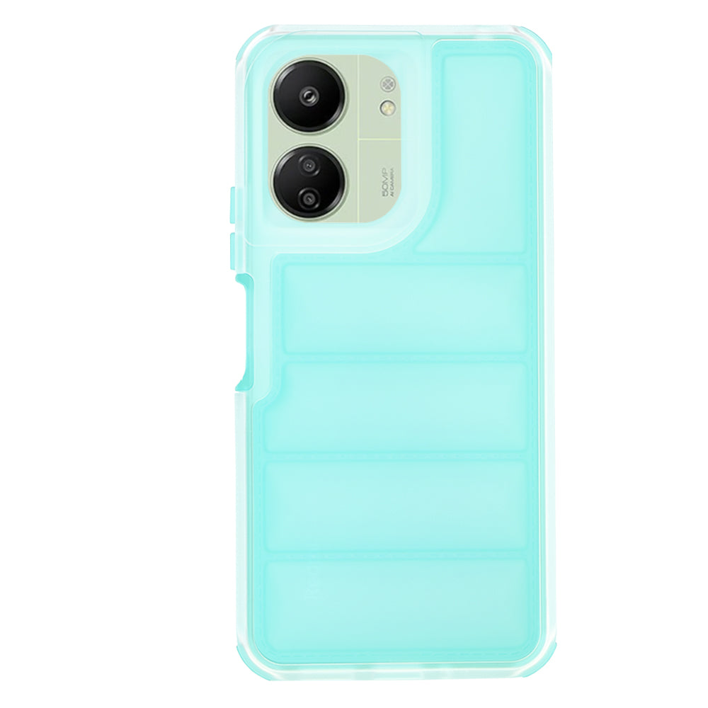 Custodia per Xiaomi Redmi 13C 5G / 13C / Poco C65, Techsuit, Wave Shield, Turchese