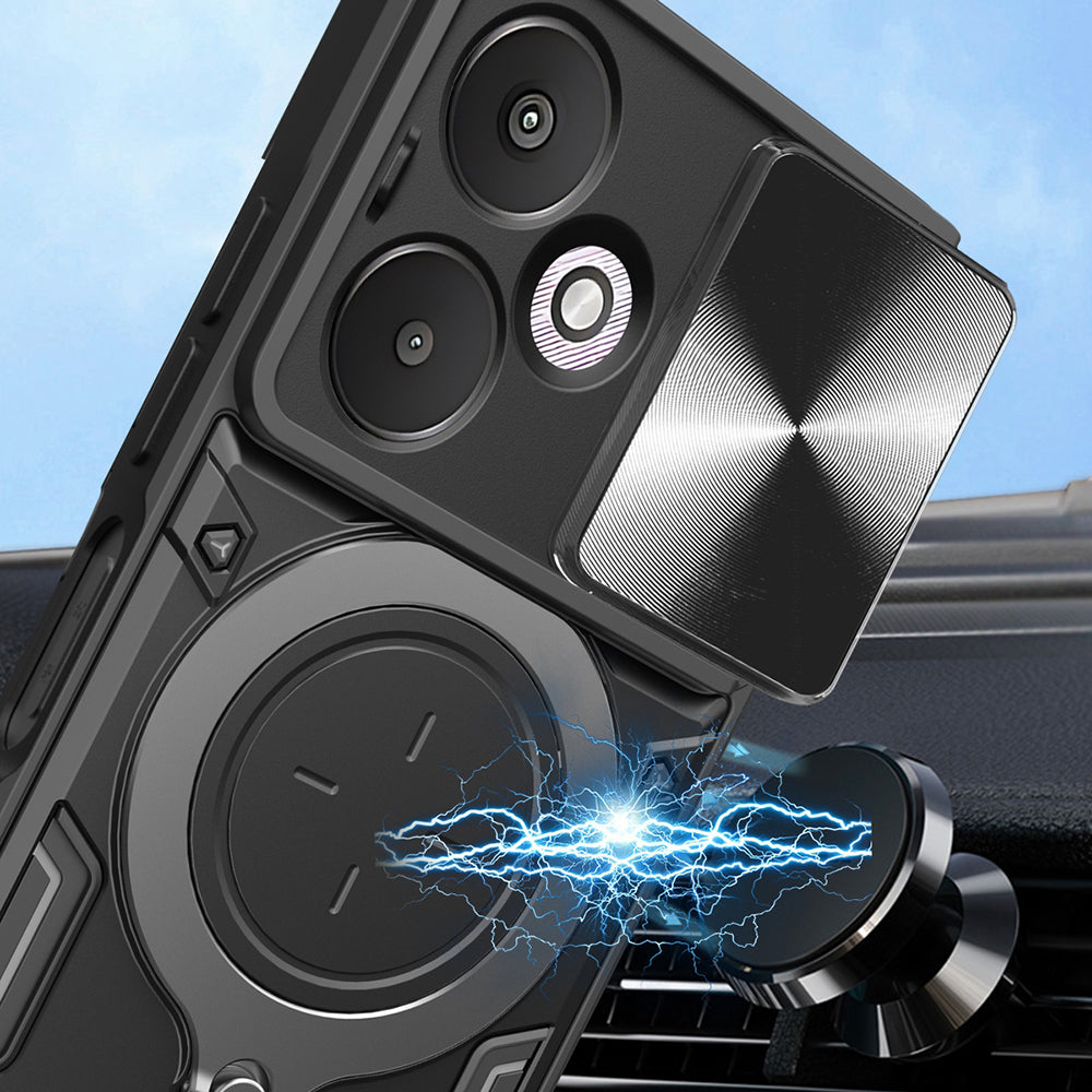 Custodia per Xiaomi Redmi 13C 5G, Techsuit, CamGuard Pro, Rossa