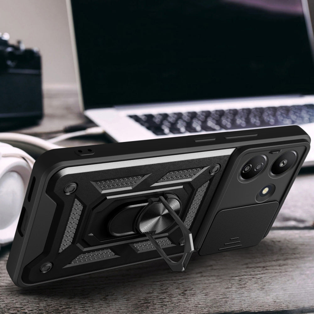 Custodia per Xiaomi Redmi 13C 5G, Techsuit, CamShield, Rosa