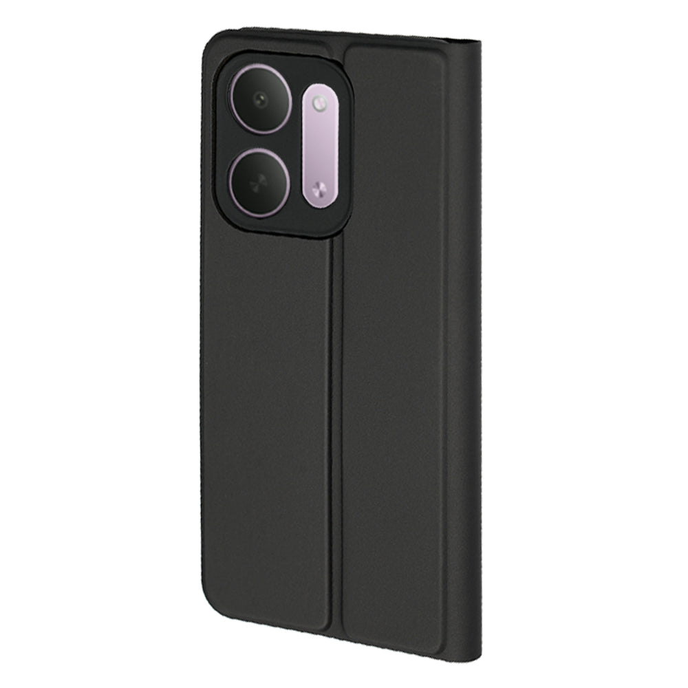 Custodia per Xiaomi Redmi 17C 5G, Techsuit, Magskin Book, Nera