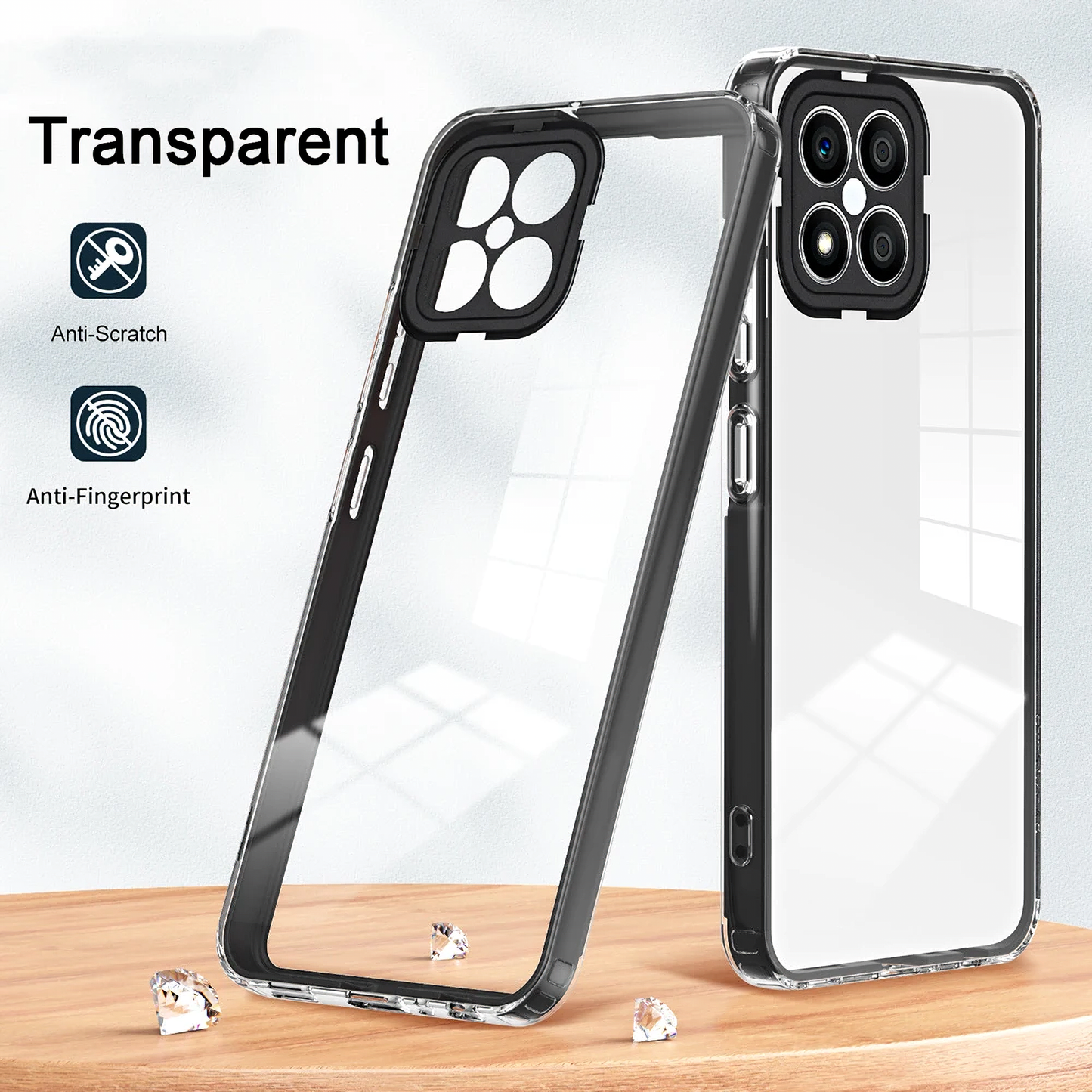 Custodia per Xiaomi Poco M6 / Redmi 13C 5G / Poco C65 / Redmi 13C, OEM, Enviro Hybrid, Nero