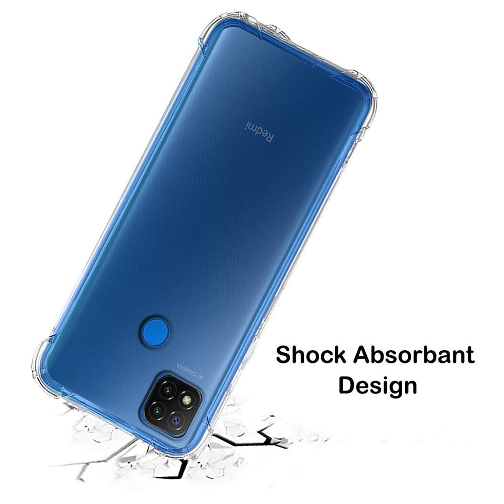 Custodia per Xiaomi Redmi 9C NFC / 9C, Techsuit, Shockproof Clear, Trasparente