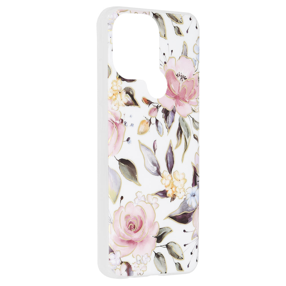 Custodia per Xiaomi Redmi A2+ / A1+, Techsuit, Marble, Bianca