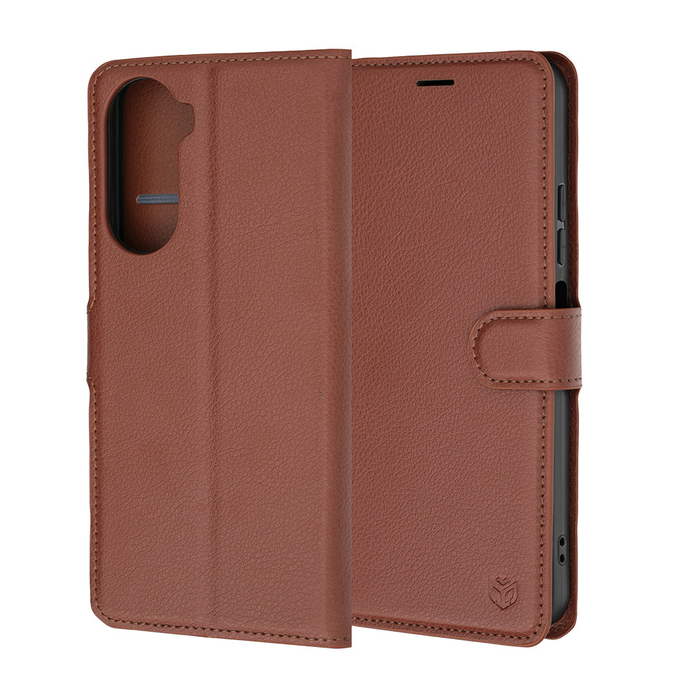Custodia per Xiaomi Redmi A7 Pro 4G, Techsuit, Leather Folio, Marrone