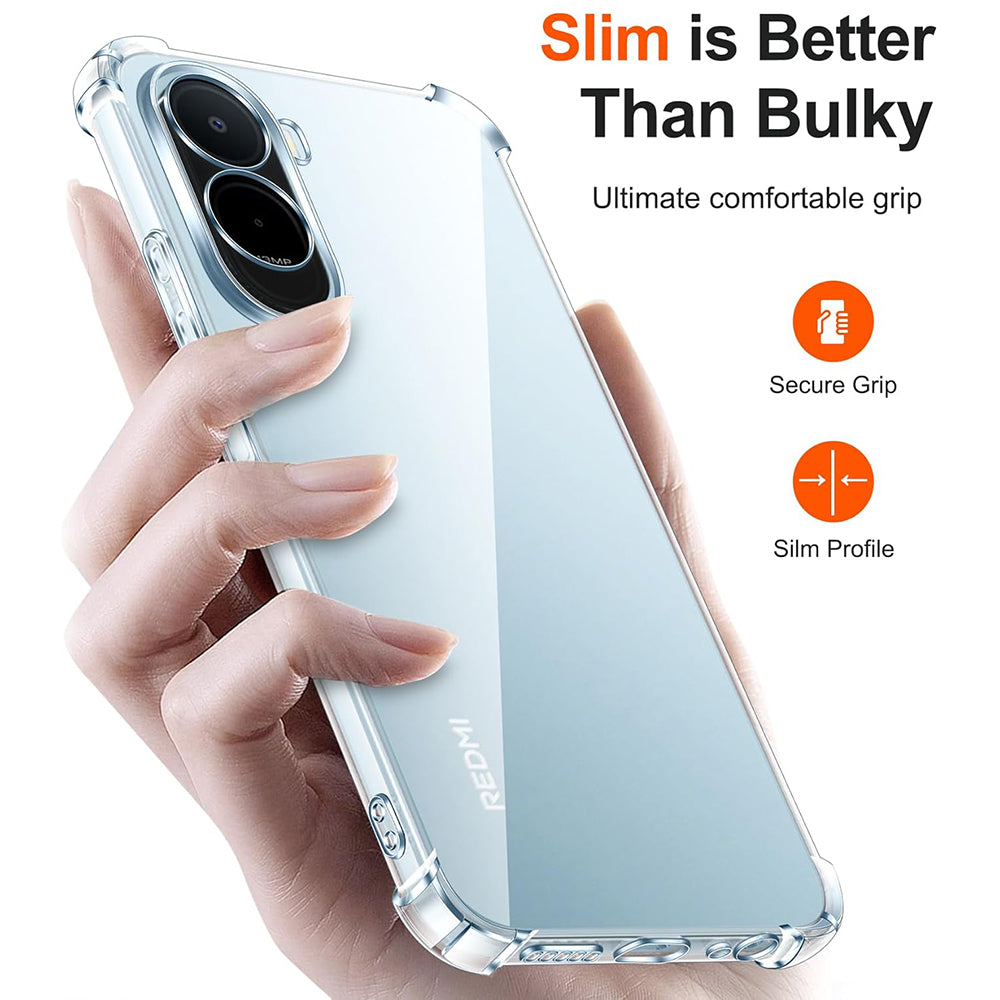 Custodia per Xiaomi Redmi A7 Pro 4G, Techsuit, Shockproof Clear, Trasparente